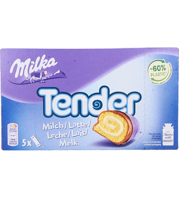 Milka Tender Milch 5szt 185g