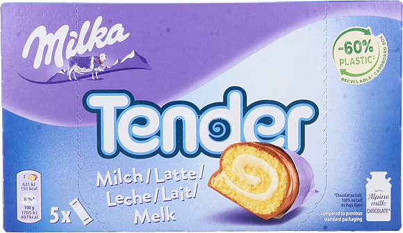 Milka Tender Milch 5szt 185g