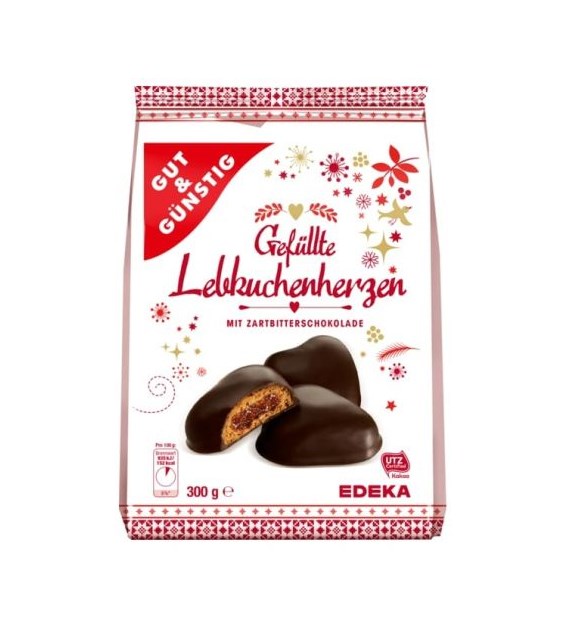G&G Gefullte Lebkuchenherzen Zart 300g