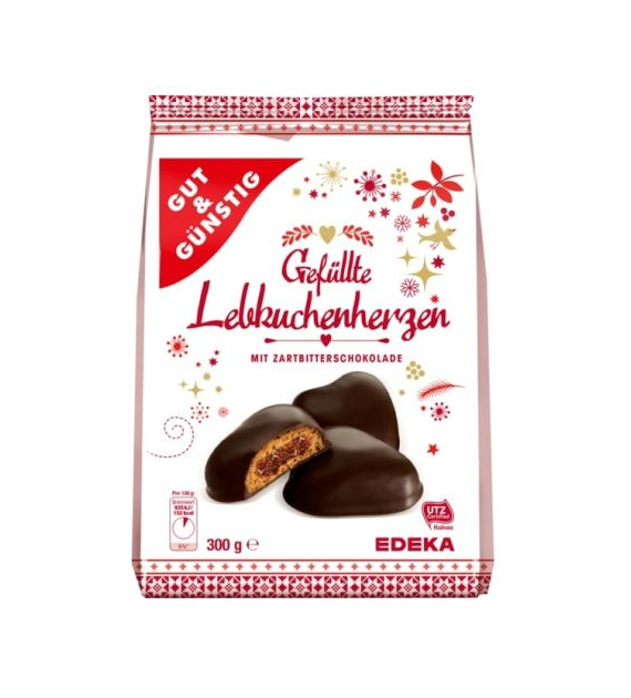 G&G Gefullte Lebkuchenherzen Zart 300g