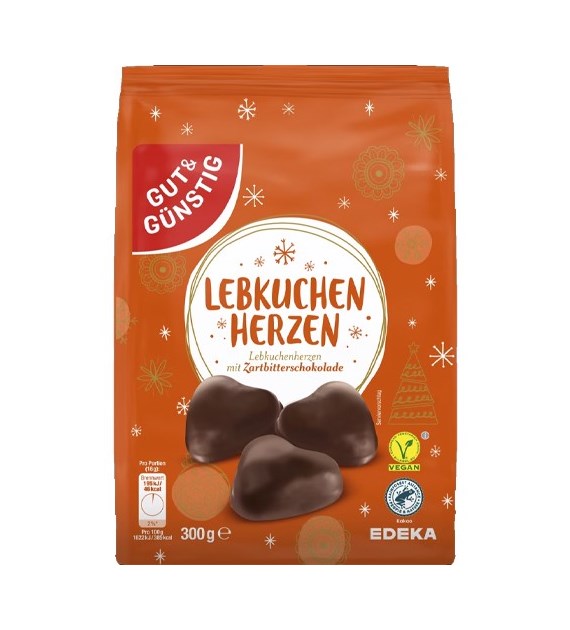 G&G Lebkuchen Herzen Zartbitter 300g