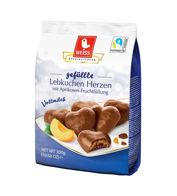 Weiss Gefullte Lebkuchen Herzen Vollmilch 150g