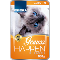 Edeka Genuss Happen Huhn dla Kota 100g