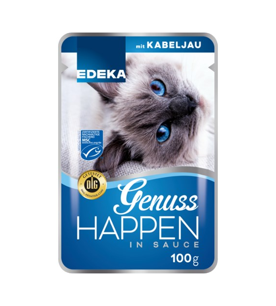 Edeka Genuss Happen Kabeljau dla Kota 100g