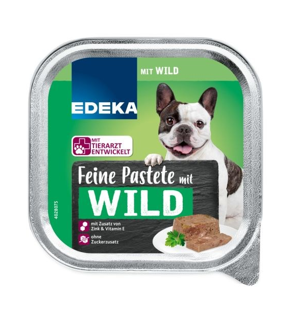 Edeka Feine Pastete Wild dla Psa 300g
