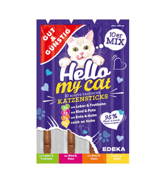 G&G Hello My Cat Katzensticks MIX 10szt 50g