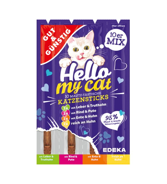 G&G Hello My Cat Katzensticks MIX 10szt 50g