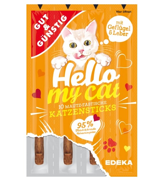 G&G Hello My Cat Katzensticks Geflugel 10szt 50g