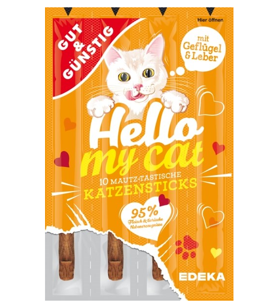 G&G Hello My Cat Katzensticks Geflugel 10szt 50g