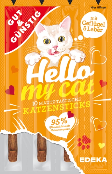 G&G Hello My Cat Katzensticks Geflugel 10szt 50g