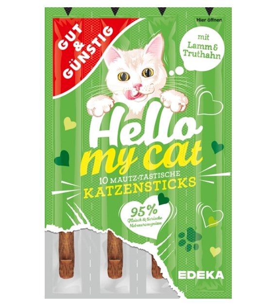 G&G Hello My Cat Katzensticks Lamm 10szt 50g