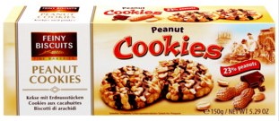 Feiny Biscuits Peanut Cookies Ciast 150g