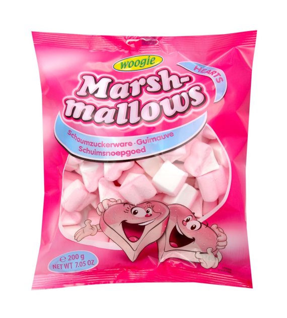 Woogie Marsh Mallows Hearts Pianki 200g