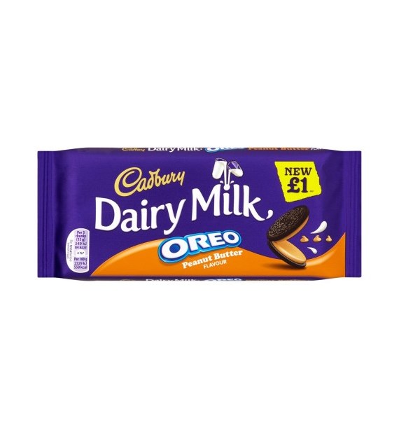 Cadbury Dairy Milk Oreo Peanut Butter Czeko 120g