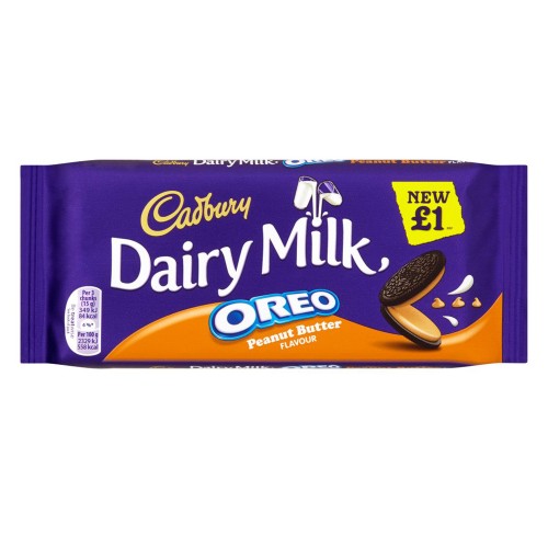 Cadbury Dairy Milk Oreo Peanut Butter Czeko 120g