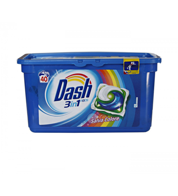 Dash 3in1 Kapsułki do Prania Salva Color 40p 1196g