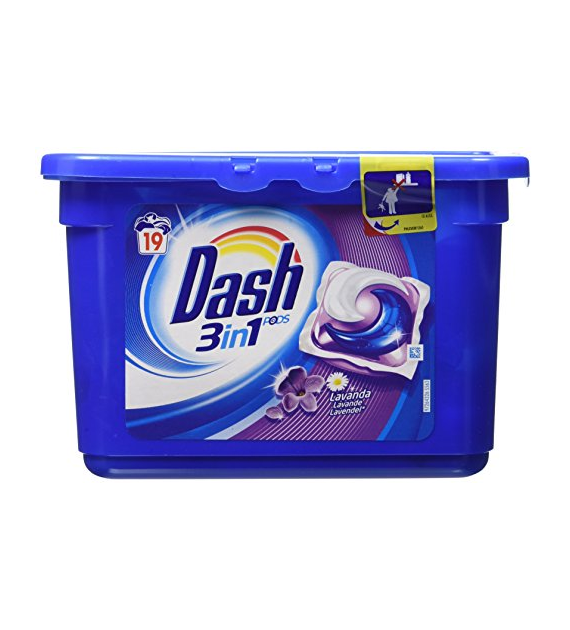 Dash 3in1 Kapsułki do Prania Lavenda 19p 568,1g
