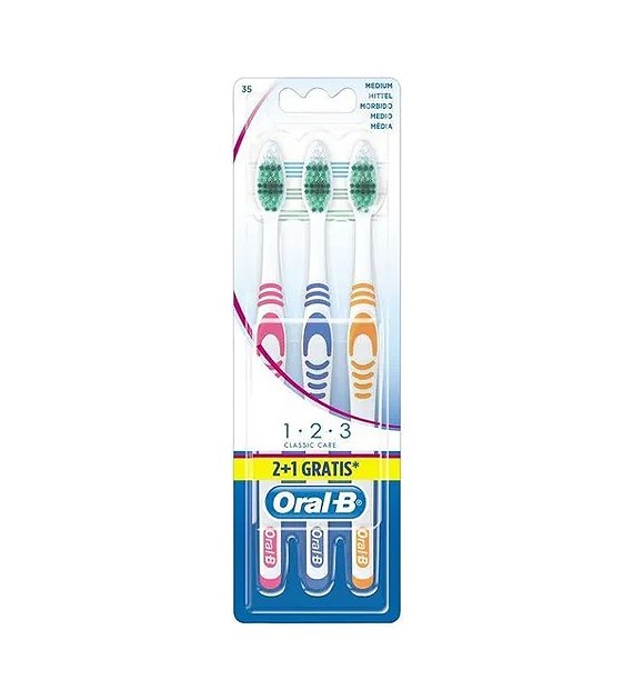 Oral-B 123 Medium Szczoteczki 3szt