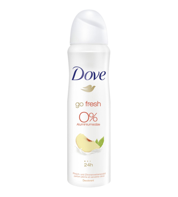 Dove Go Fresh 0% Alu Pfirsich Zitronen Deo 150ml