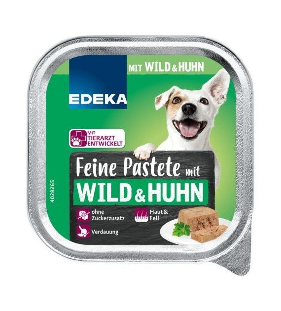 Edeka Feine Pastete Wild Huhn dla Psa 150g