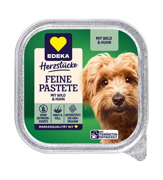 Edeka Feine Pastete Wild Huhn dla Psa 150g