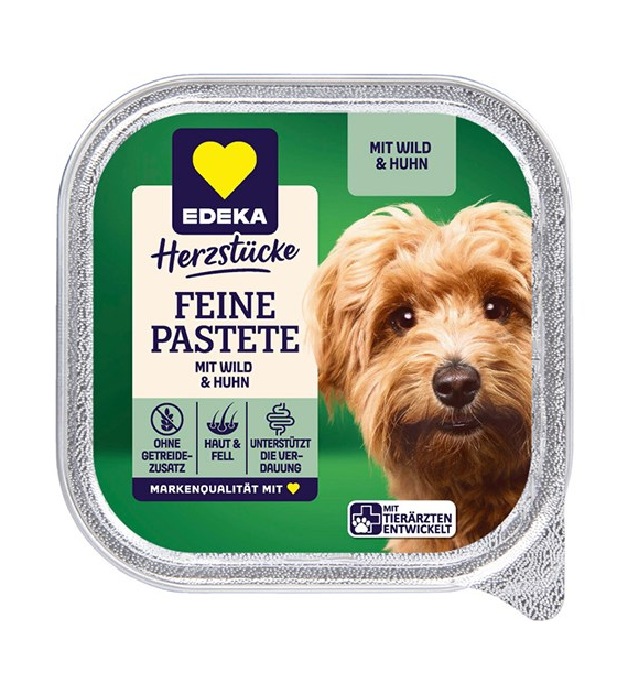 Edeka Feine Pastete Wild Huhn dla Psa 150g