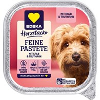 Edeka Feine Pastete Kalb Truthahn dla Psa 150g