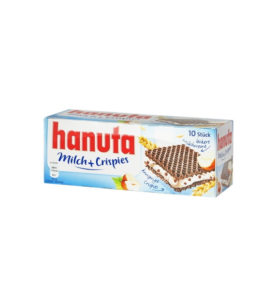 Hanuta Milch Crispies Wafelki 10szt 220g