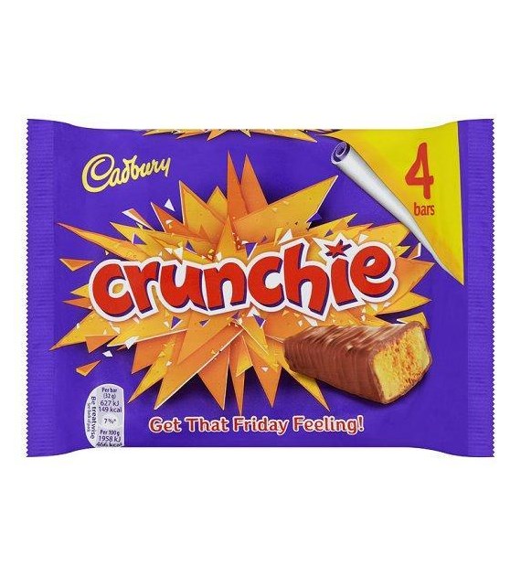 Cadbury Crunchie Batony 4szt 104g