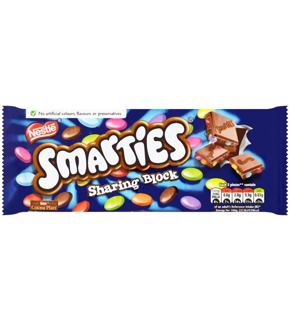 Smarties Sharing Block Czekolada 100g