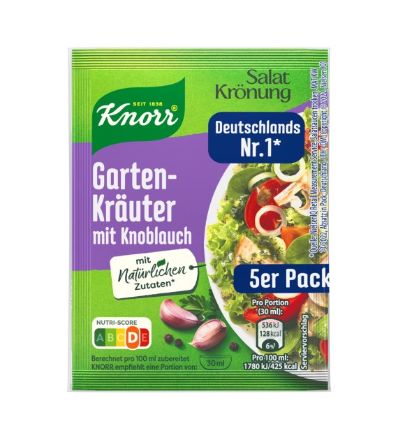 Knorr Salat Kronung Gartenkrauter Knoblauch 5pack