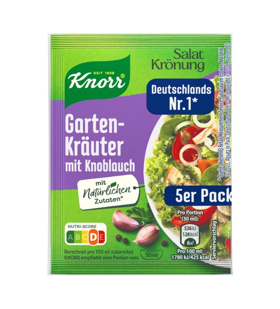Knorr Salat Kronung Gartenkrauter Knoblauch 5pack