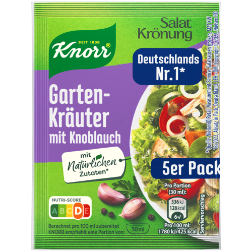 Knorr Salat Kronung Gartenkrauter Knoblauch 5pack