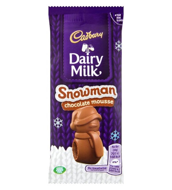 Cadbury Snowman Chocolate Mousse Czekolada 30g