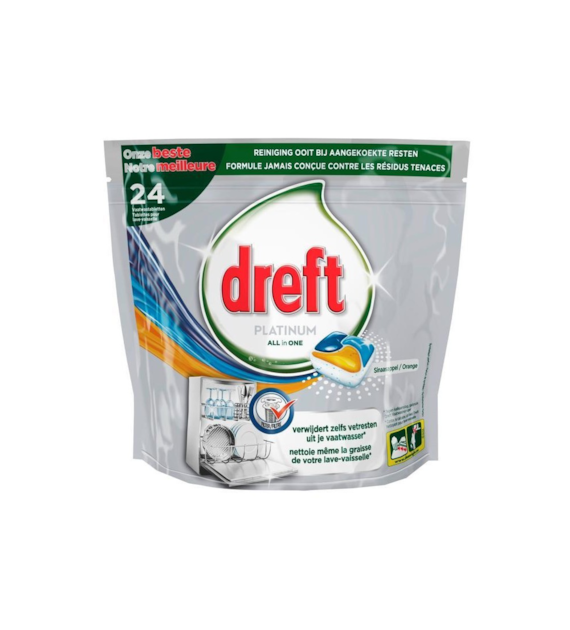 Dreft Platinum All in One Orange Tabs 24szt 404g