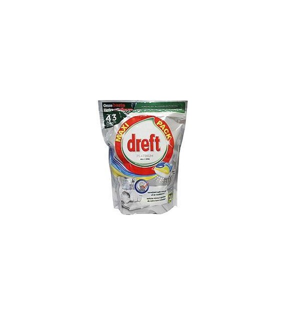 Dreft Platinum All in One Citron Tabs 43szt 725g