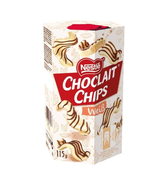 Nestle Choclait Chips Weiss 115g