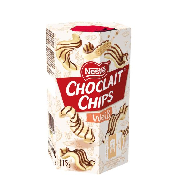 Nestle Choclait Chips Weiss 115g