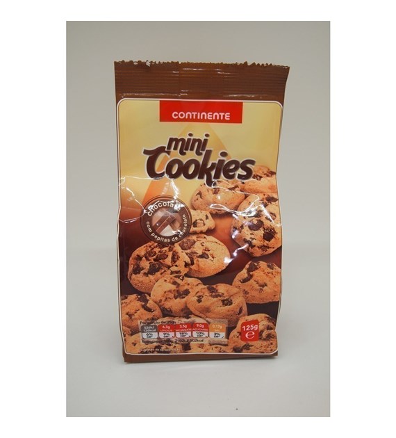 Continente Mini Cookies Chocolate Ciastka 125g