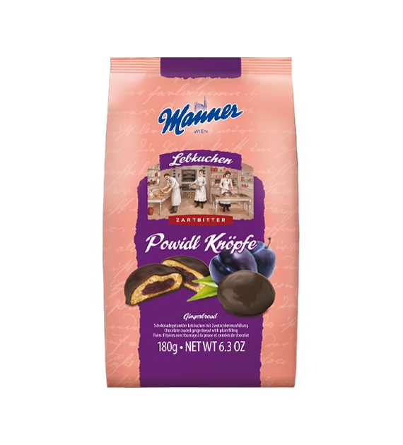 Manner Lebkuchen Powidl Knopfe Pierniki 180g