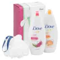 Dove Bliss Booster Collection 2x250ml + Gąbka