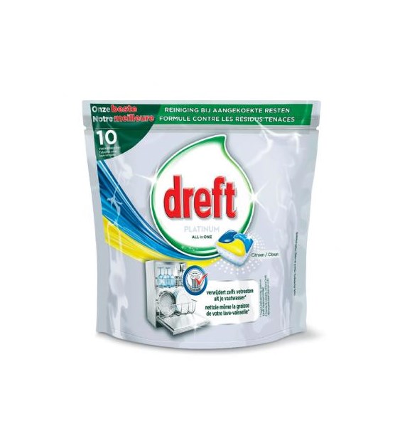 Dreft Platinum All in One Citron Tabs 10szt 149g