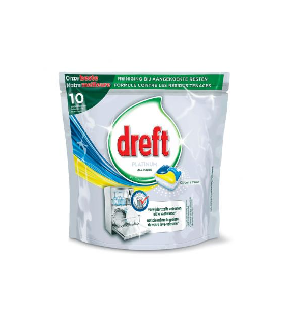 Dreft Platinum All in One Citron Tabs 10szt 149g