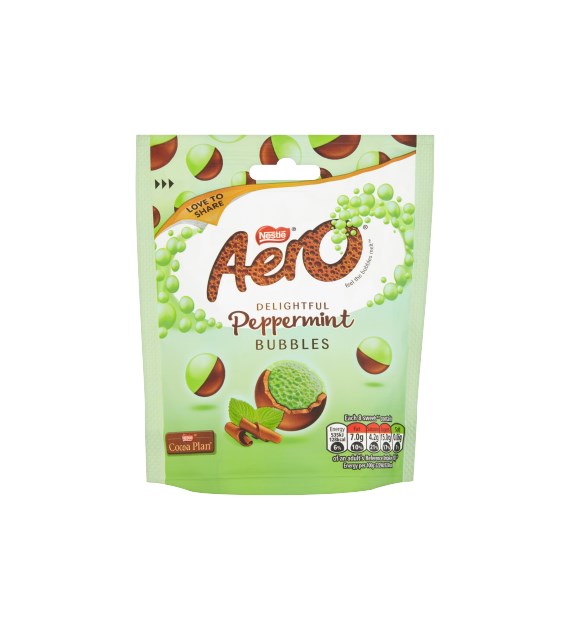 Nestle Aero Peppermint Bubbles Bag 102g