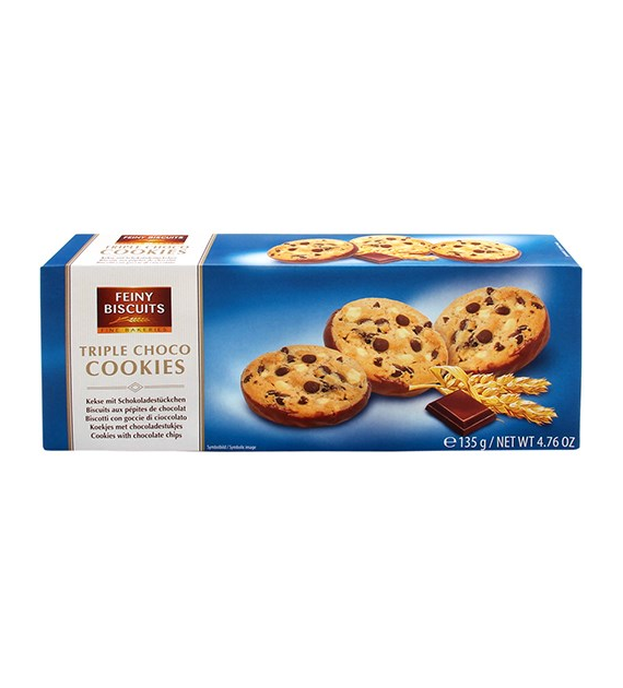 Feiny Biscuits Triple Choco Cookies 135g
