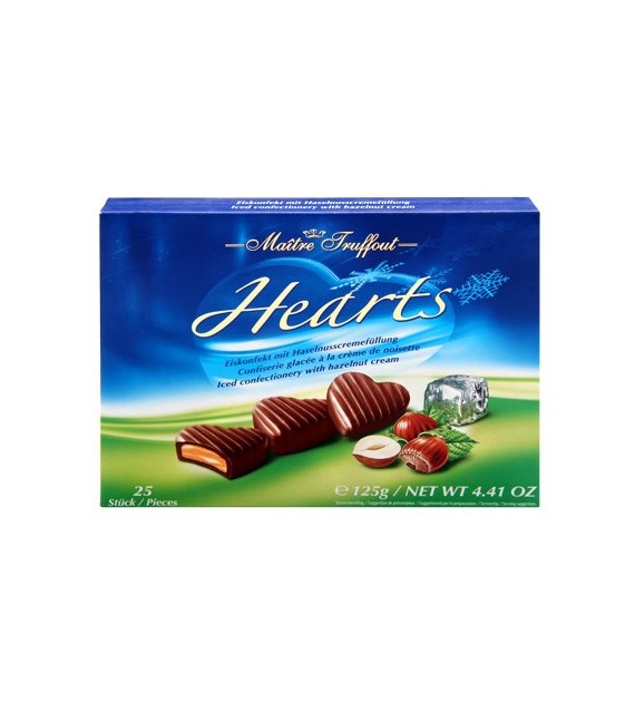 Maitre Hearts Iced Hazelnut 125g
