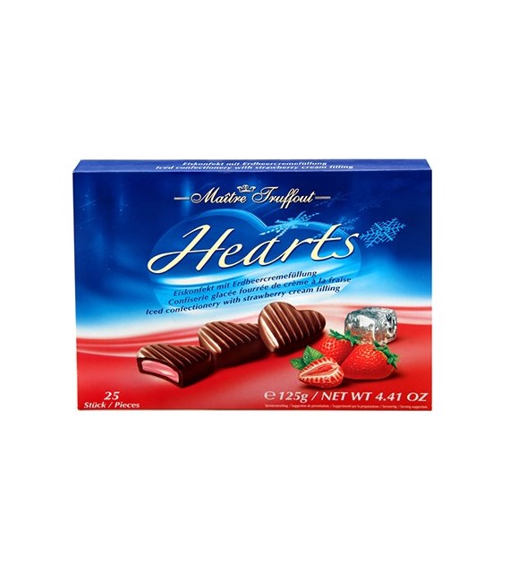 Maitre Hearts Iced Strawberry 125g