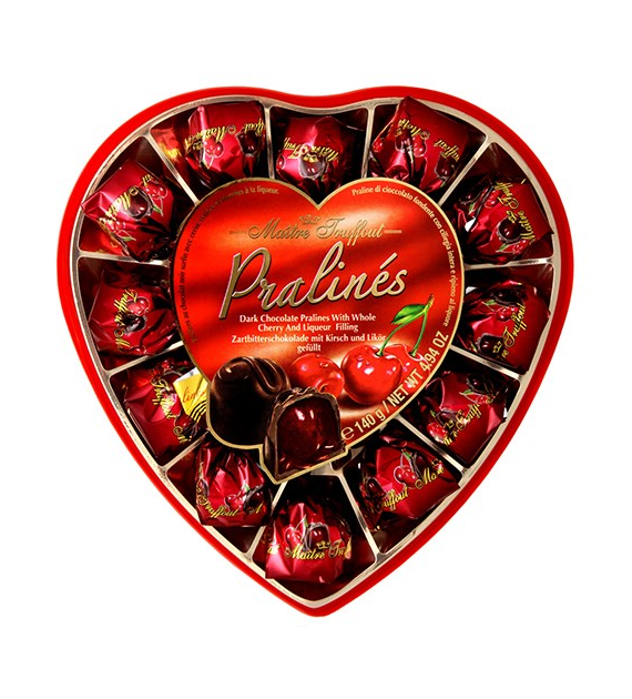 Maitre Pralines Choco Dark Liqueur 4% 140g