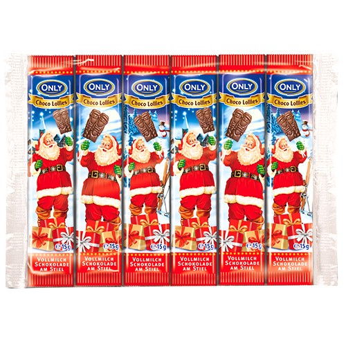 Only Christmas Choco Lollies 6x15g