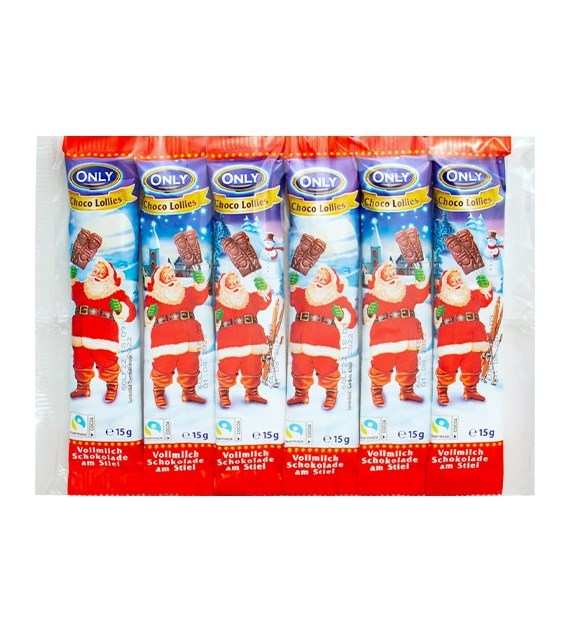 Only Christmas Choco Lollies 6x13g